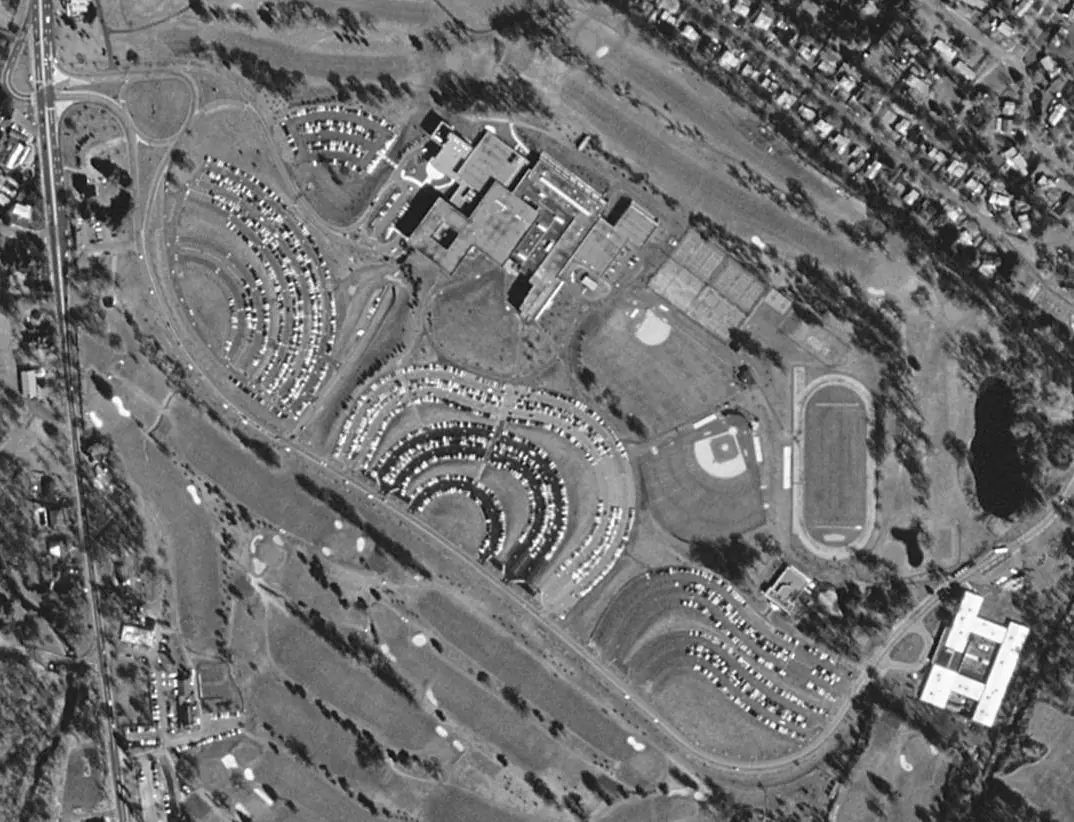 Aerial view of Bergen Community College’s Paramus campus