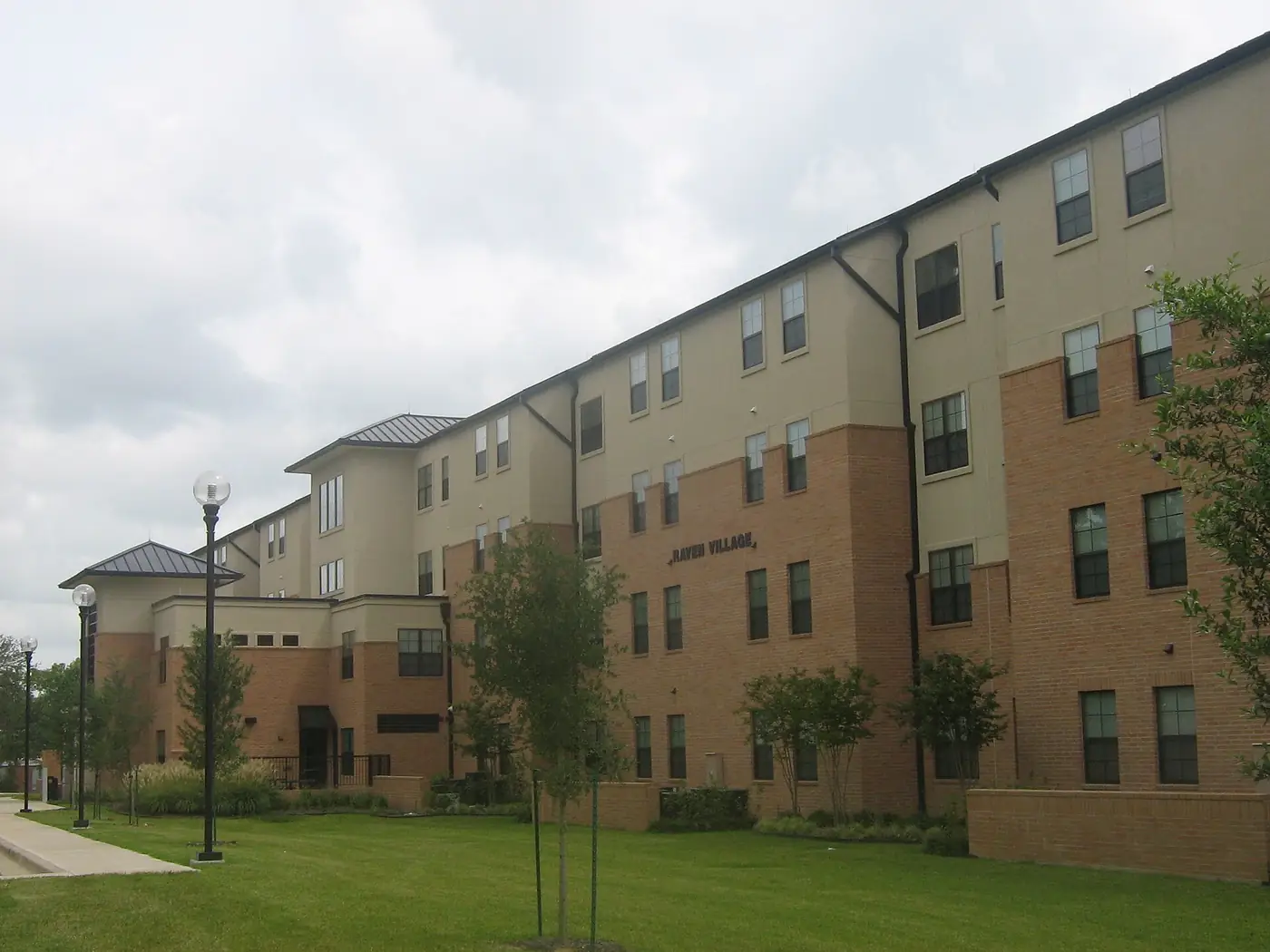 Raven Village residence hall on Sam Houston State University’s Huntsville campus