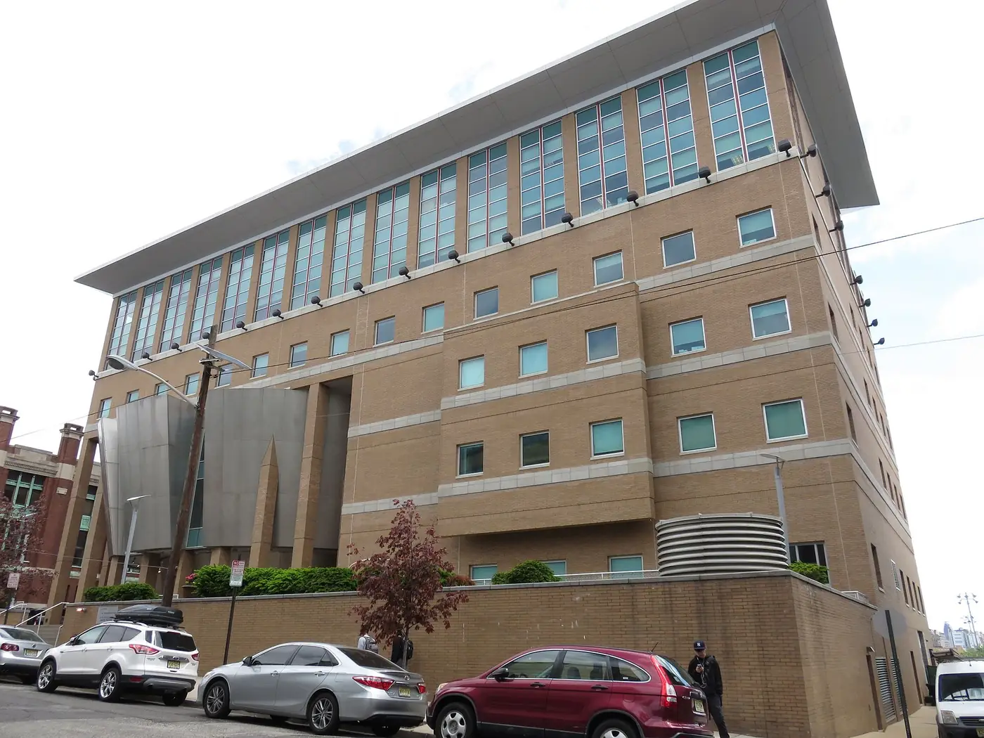 Babbio Center beside the street at Stevens Institute of Technology